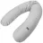 Perna Feedo Perna pentru maternitate Feedo Light Grey, 180 cm