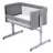 Кроватка Joie Patut pliant 2 in 1 Joie Roomie Gray Flannel