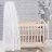 Baldachine Jollein Voal baldachin Vintage Jollein White, 155 cm