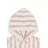 Halate pentru copii Jollein Halatel de baie Jollein Stripe Terry Wild Rose GOTS (1-2 ani)