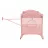 Манеж Kikkaboo Patut pliabil cu 2 niveluri KikkaBoo Milky Way Pink 2023