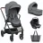 Carucior Kikkaboo Carucior 3 in 1 KikkaBoo Mia Grey