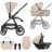 Коляска Kikkaboo Carucior 3 in 1 KikkaBoo Modena Beige