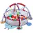 Covor educativ Kikkaboo Covoras de joaca KikkaBoo cu 30 bile Ladybug