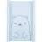 Saltea infasat Kikkaboo Saltea de infasat tare KikkaBoo Bear with me Blue, 80x50 cm