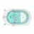 Ванночка Kikkaboo Hamac pentru cadita KikkaBoo Soft Bath Bear Mint
