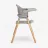 Scaun de masa Kikkaboo Scaun de masa 6 in 1 KikkaBoo Woody Grey