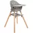 Scaun de masa Kikkaboo Scaun de masa 6 in 1 KikkaBoo Woody Grey