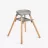 Scaun de masa Kikkaboo Scaun de masa 6 in 1 KikkaBoo Woody Grey