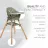 Детский стульчик для кормления Kikkaboo Scaun de masa 6 in 1 KikkaBoo Woody Army Green