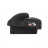 Scaun auto înălțător pentru copii Kikkaboo Inaltator KikkaBoo i-Go i-Size Black, 125-150 cm