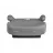 Scaun auto înălțător pentru copii Kikkaboo Inaltator KikkaBoo i-Tip i-Size Light Grey, 125-150 cm