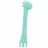 Set tacâmuri pentru copii Kikkaboo Lingurita de silicon KikkaBoo Giraffe Menta