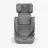 Scaun auto pentru copii Kikkaboo Scaun auto KikkaBoo i-Cross Light Grey i-Size, 76-150 cm