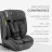 Scaun auto pentru copii Kikkaboo Scaun auto KikkaBoo i-Flit Dark Grey i-Size, 76-150 cm