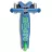 Trotineta Micro Trotineta Micro Mini Deluxe LED Crystal Blue