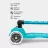 Trotineta Micro Trotineta Micro Mini Deluxe Foldable LED Aqua
