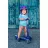 Trotineta Micro Trotineta Micro Mini Deluxe LED Blue White
