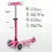 Trotineta Micro Trotineta Micro Mini Deluxe Magic LED Pink