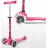 Trotineta Micro Trotineta Micro Mini Deluxe Magic LED Pink