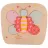 Puzzle Premaman Puzzle din lemn Premaman Fluture, 8 piese