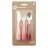 Set tacâmuri pentru copii Premaman Set 3 tacamuri din inox Premaman Yummix Roz