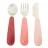 Set tacâmuri pentru copii Premaman Set 3 tacamuri din inox Premaman Yummix Roz