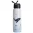 Бутылка Premaman Sticluta din metal cu pai Premaman Pretty Sea, 380 ml