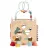 Jucarie educativa Premaman Cub de activitati din lemn Premaman XXL Happy Wild