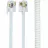 Кабель Cablexpert Cablu spiralat al receptorului telefonic Cablexpert TC4P4CS-2M, Alb