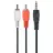 Cablu audio GEMBIRD CCA-458-2.5M, 3.5mm (M) to 2xRCA (M),  2.5m