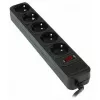 Surge Protector 5 Sockets,  1.8m,  Ultra Power UP3-B-6PPB Black