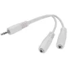 Cablu audio 3.5mm audio splitter cable GEMBIRD CCA-415W 10 cm