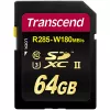 Карта памяти SDXC 64GB TRANSCEND TS64GSD2U3 Class 10,  UHS-II,  U3,  Ultra High Speed