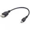 Cablu USB USB OTG,  Micro B - AF Cablexpert A-OTG-AFBM-03 0.15 m