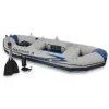 Barca gonflabila  INTEX MARINER 3 cu SET (54 Aluminum Oars,  68605) 