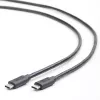 Cablu USB Type-C, Type-C,  CM, CM,  USB3.1 Cablexpert CCP-USB3.1-CMCM-1M 1.0 m,  Black