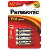 Батарея AAA PANASONIC PRO Power,  LR03XEG/4BP 4pcs