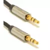 Кабель аудио  Cablexpert Cable 3.5mm jack - 3.5mm jack,   1.0m,  Cablexpert,  Gold connectors,  CCAP-444-1M -  