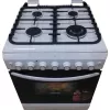 Комбинированная плита 4 arzatoare,  Aprindere electrica,  Timer,  60 cm,  Alb, Negru WOLSER WL-60602 WGE Turbo 