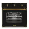 Cuptor electric incorporabil 66 l,  Grill,  Timer,  7 moduri,  Curatare traditionala,  Negru WOLSER WL- F 66 Rustic Black 