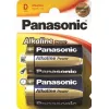 Батарея  PANASONIC D size ALKALINE Power 1.5V,  Alkaline,  Blister*2,  LR20REB/2BP 