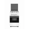 Aragaz combinat 4 arzatoare,  Aprindere electrica,  Curatare traditionala,  50 cm,  Alb, Negru ZANETTI Z5000 EWH 