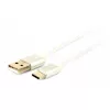 Кабель USB USB2.0, Type-C Cotton braided - 1.8m Cablexpert CCB-mUSB2B-AMCM-6-S 