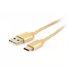 Cablu USB USB2.0, Type-C Cotton braided - 1.8m Cablexpert CCB-mUSB2B-AMCM-6-G 