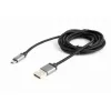 Cablu USB microUSB2.0 Cotton braided - 1.8m Cablexpert CCB-mUSB2B-AMBM-6 