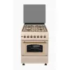Aragaz combinat 4 arzatoare,  Aprindere electrica,  Timer,  60 cm,  Ivory WOLSER WL-F 60602 Rustic Ivory 