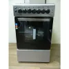 Комбинированная плита 65 l,  4 arzatoare,  Aprindere electrica,  Curatare traditionala,  50 cm,  Inox, Negru  ZANETTI Z50 EIX 