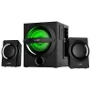 Speakers F&D A140X Black, 2x12W (3'), 13W subwoofer (4'), RMS 37W, 65dB, BT 4.0, USB (MP3/WMA) reader, Digital FM, Multi-Color Decorative LED, Remote Control
