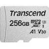 Карта памяти MicroSD 256GB TRANSCEND TS256GUSD300S Class 10,  UHS-I,  U1,  SD adapter